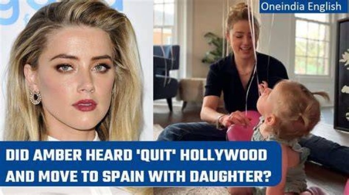 Amber Heard Quietly Quit Hollywood and Relocated to Madrid with Her Child!