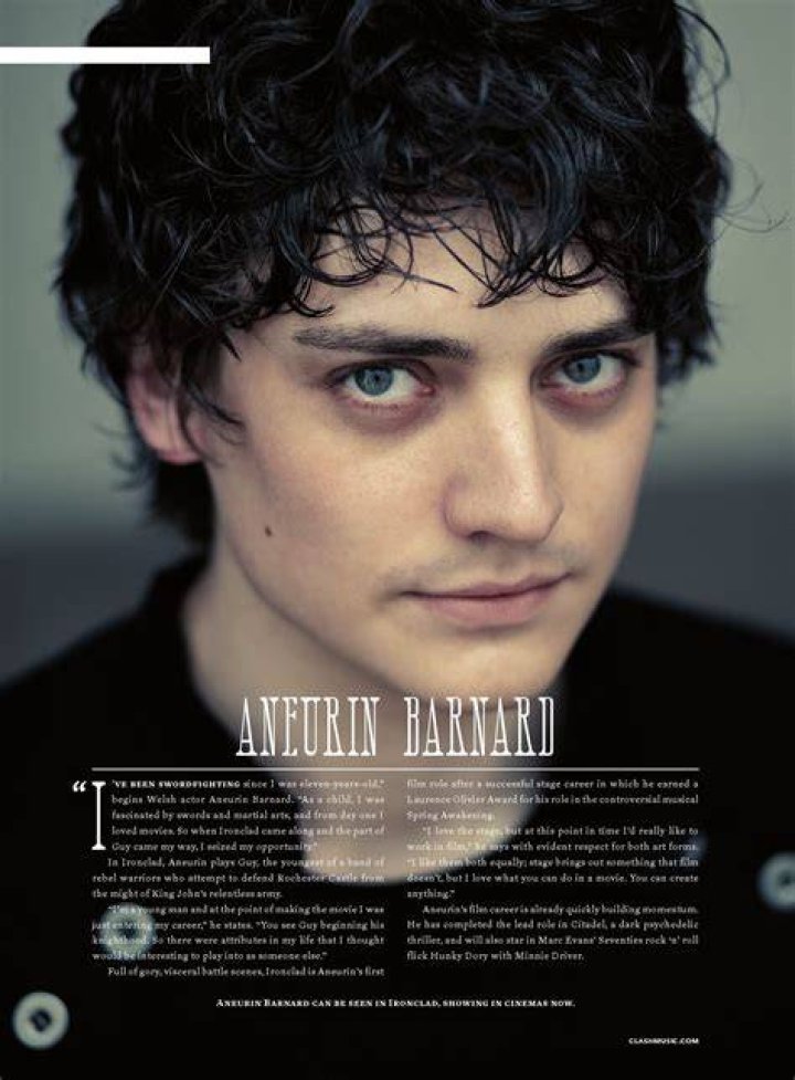 Aneurin Barnard Bio (Wiki) 