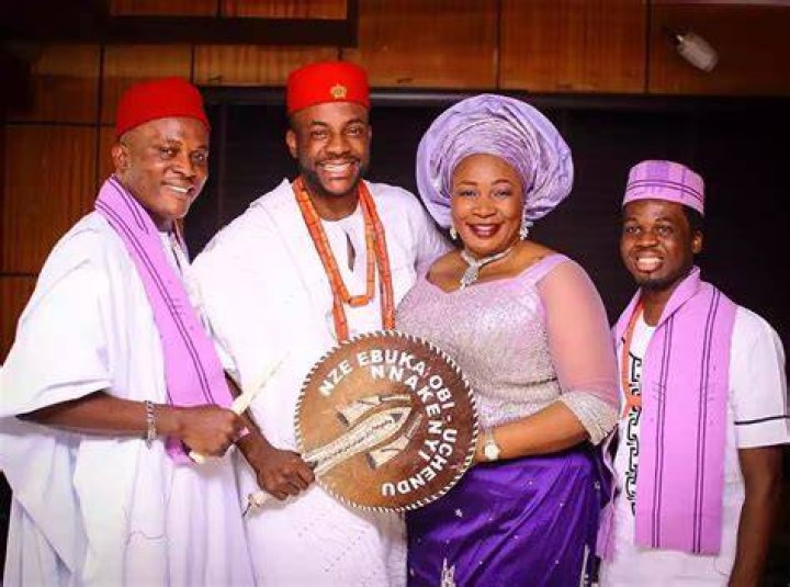 
BBNaija’s Chizzy Pays Surprise Visit To TV Host, Ebuka Obi-Uchendu, At His Family Home 