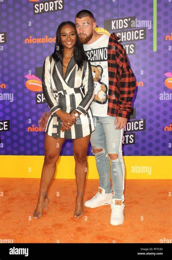 bitchy | Travis Kelce, Kayla Nicole at The Nickelodeon Kids’ Choice Sports Awards 2018 in Los Angeles
