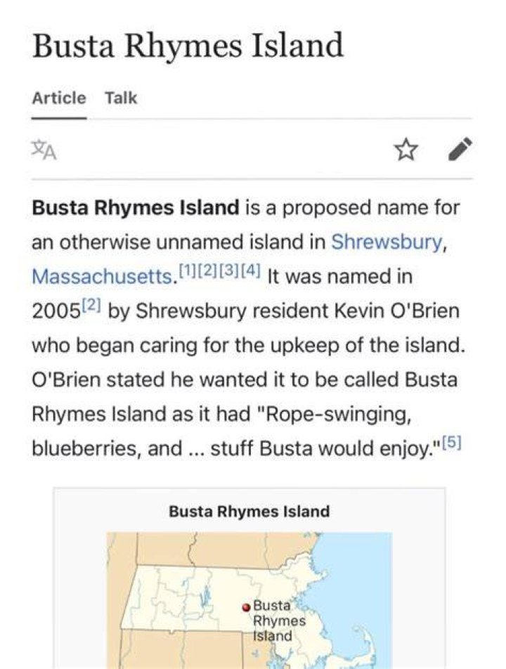 Busta Rhymes had an island named after him. Read to know the reaction of Twitter users when this fact about Massachusetts was discovered
