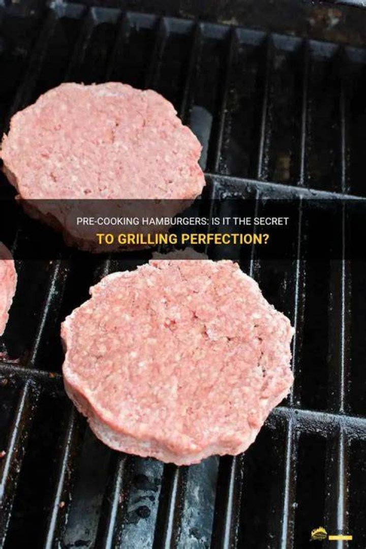 Can I pre cook hamburgers?