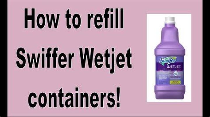 Can I refill Swiffer Wet Jet bottle?