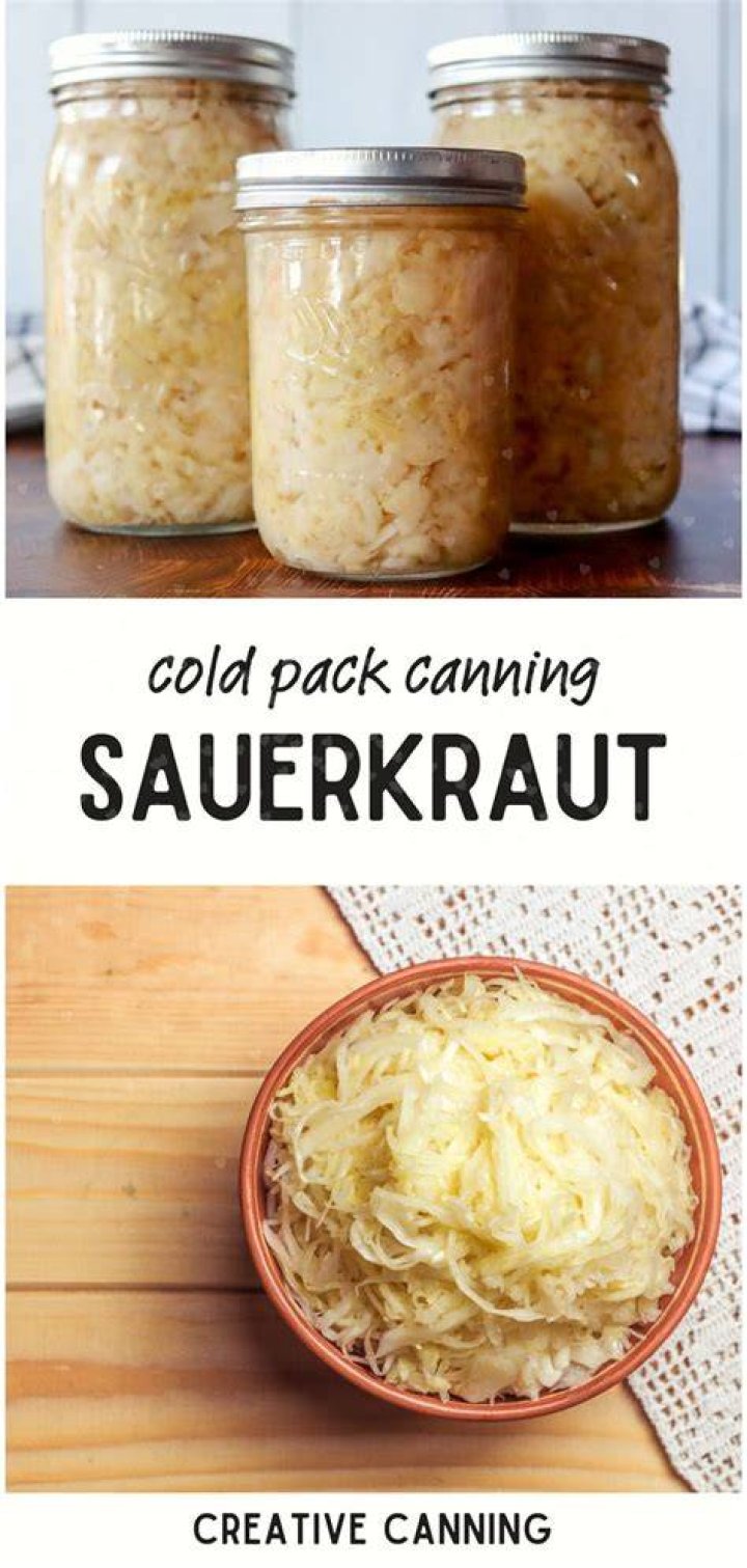 Can you cold pack sauerkraut?