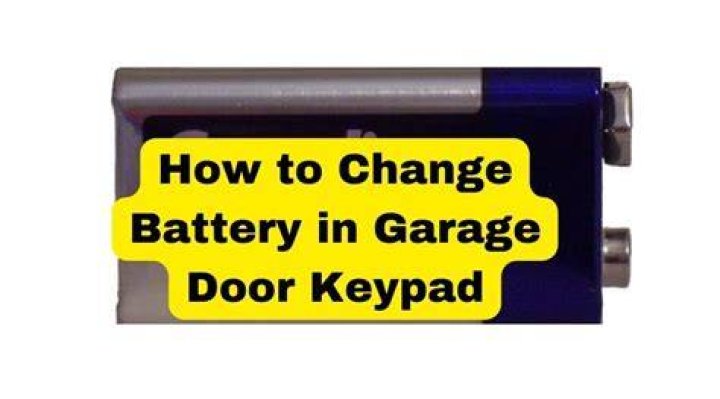 Do garage door opener keypads have batteries?