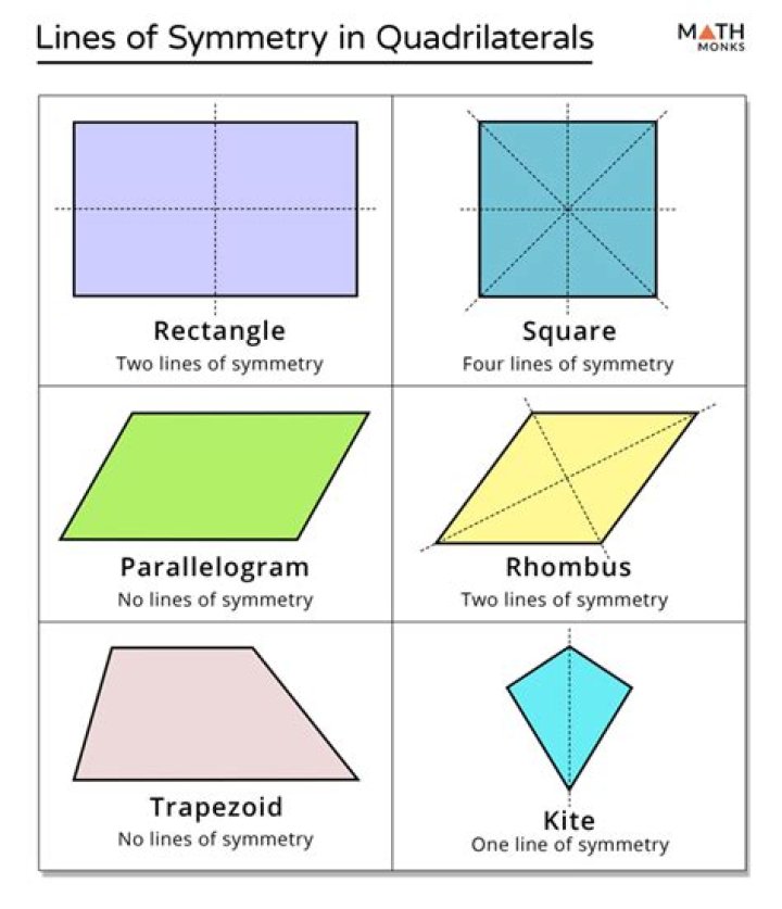 Does quadrilateral have line of symmetry?