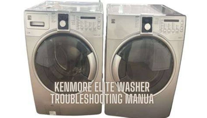 How do I clean my Kenmore Elite washer?