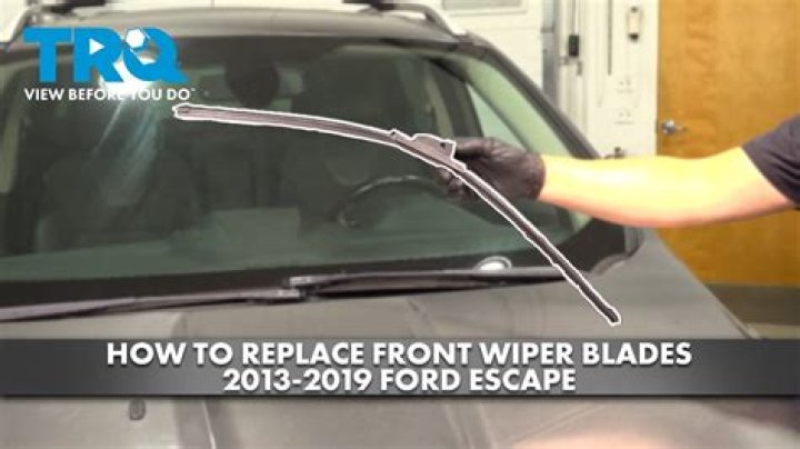 How do you change the rear wiper blade on a Ford Escape?