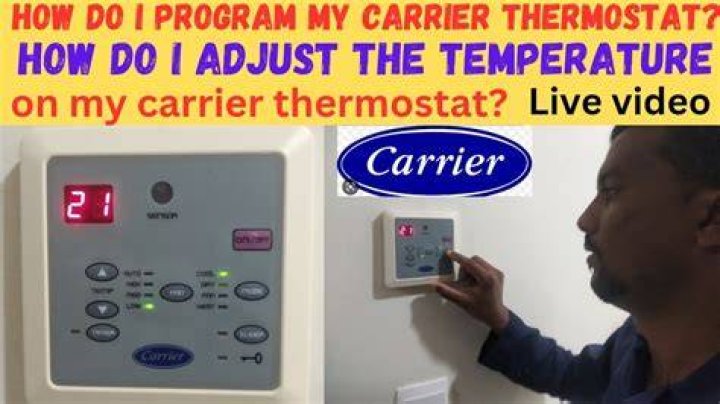 How do you clear a carrier thermostat?