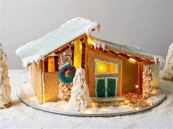How do you fix a broken gingerbread house?