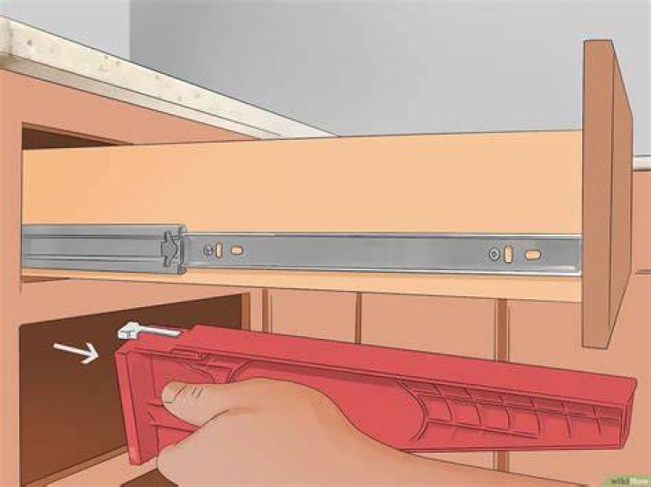 How do you fix a broken kitchen drawer track?