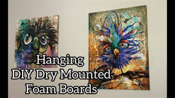 How do you hang foam poster board?