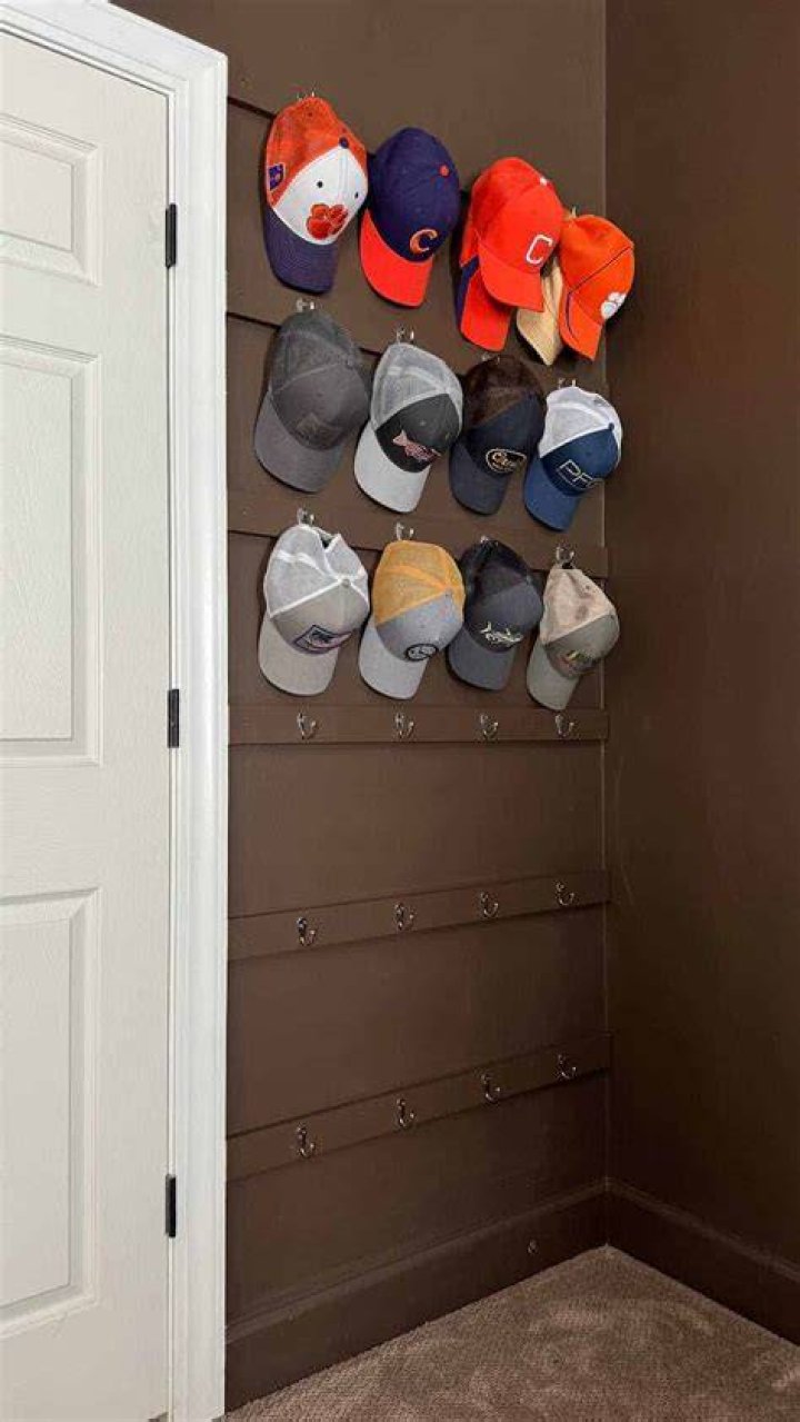 How do you hang hats on the wall?