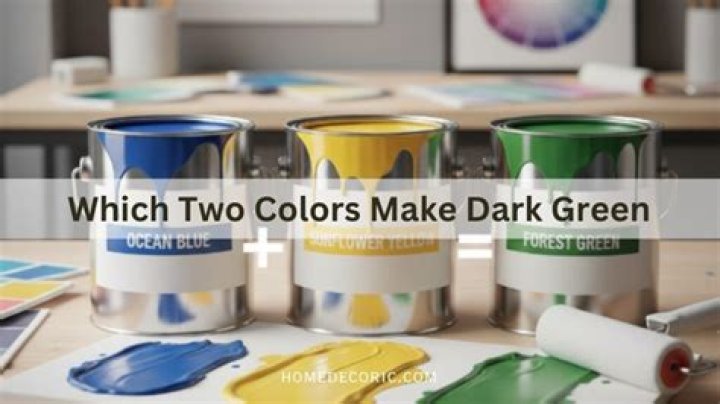 How do you make dark green with two colors?
