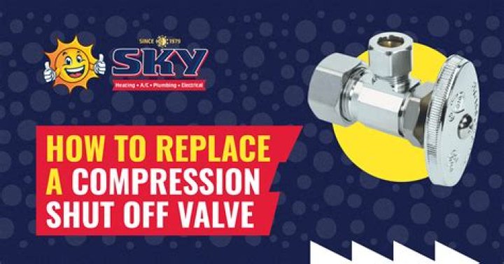 How do you remove a compression shut off valve?