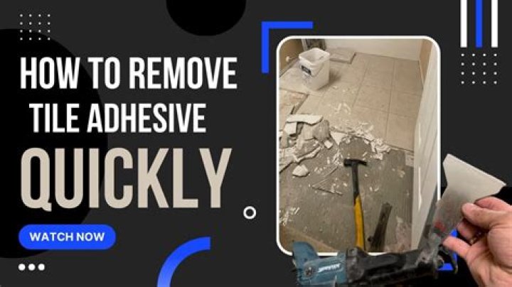 How do you remove glue from the back of ceramic tile?