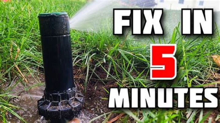 How do you replace a sprinkler nozzle?
