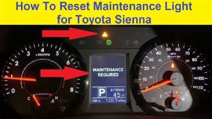 How do you reset the maintenance required light on a 2004 Lexus gx470?