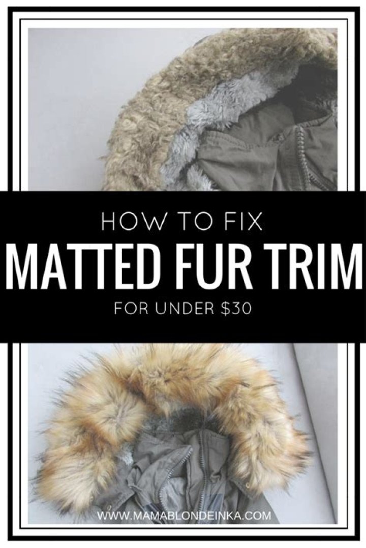 How do you revive matted faux fur?