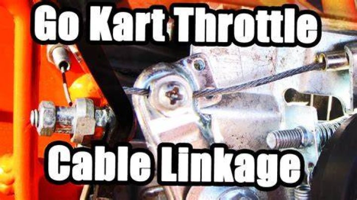 How do you run a throttle cable on a go kart?