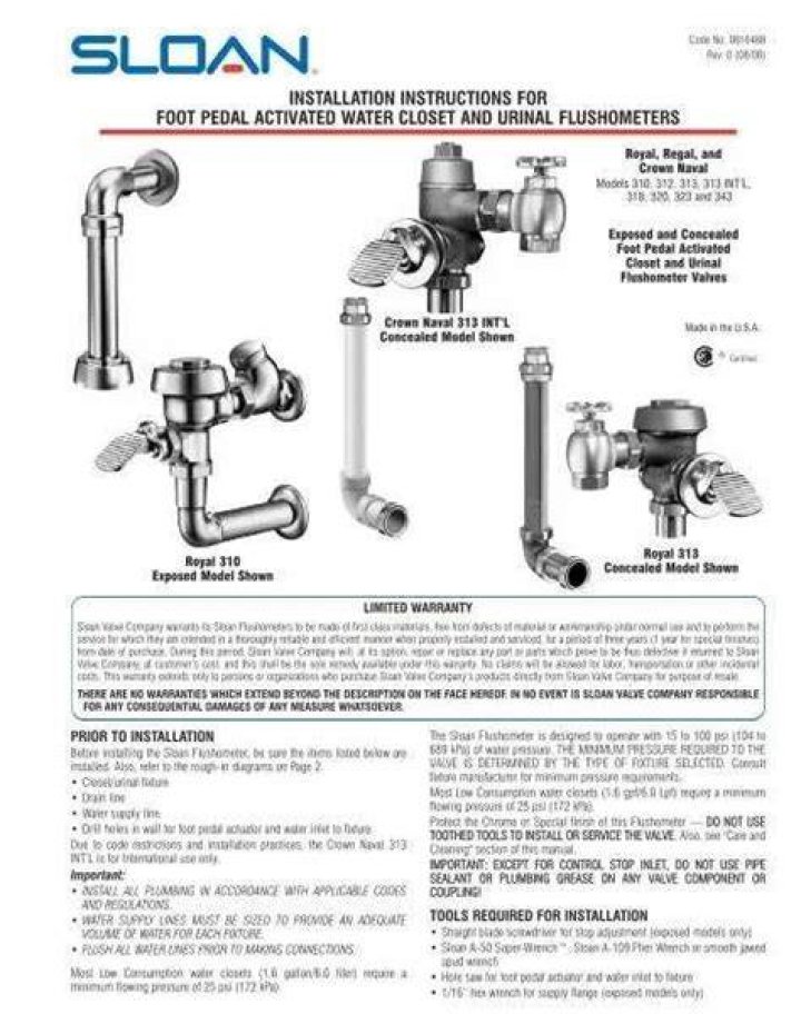 How do you turn off a Sloan flush valve?