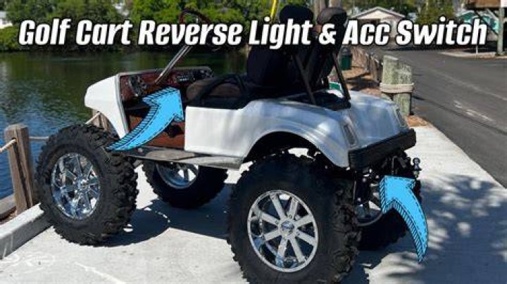 How does a gas golf cart reverse?