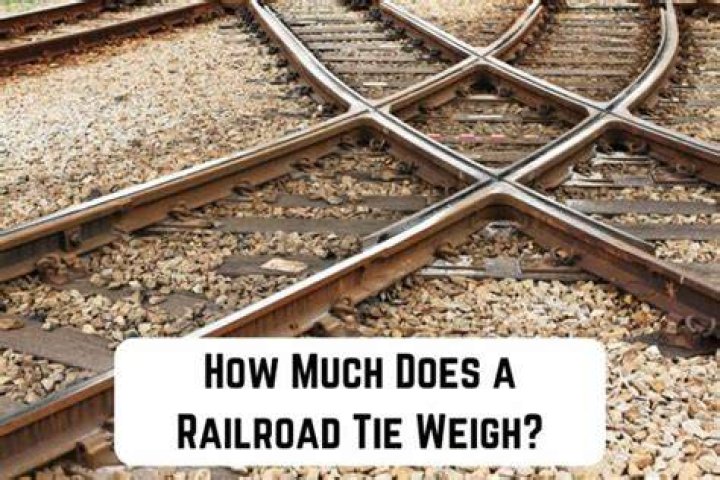 How much does a 9 railroad tie weigh?
