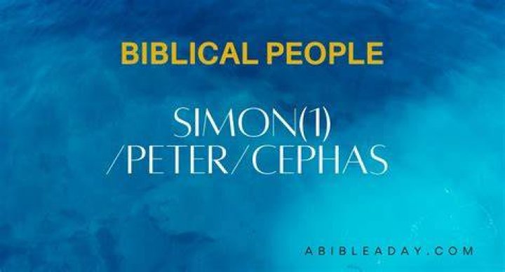 Is Cephas and Peter the same person?