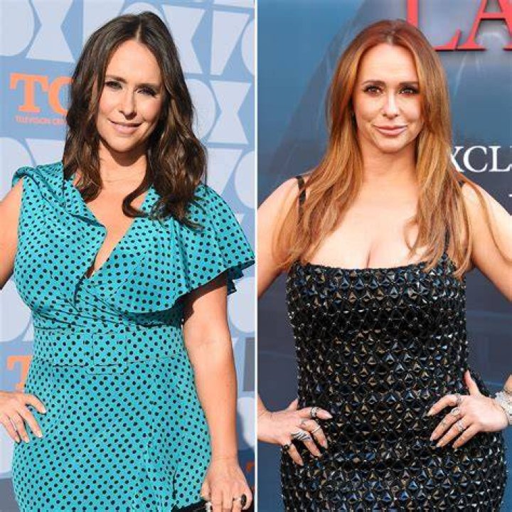 Jennifer Love Hewitt’s striped vest & shorts with tights: cute or bad combo?