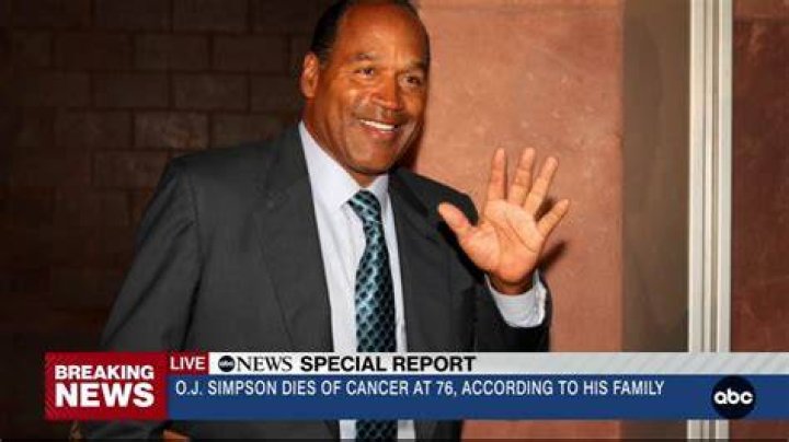 O.J. Simpson passed away at the age of 76 following a cancer battle