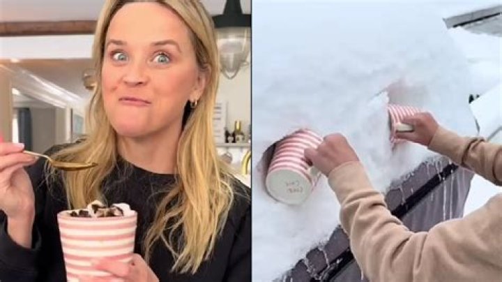 Reese Witherspoon 'defends' eating snow after fans expressed concerns
