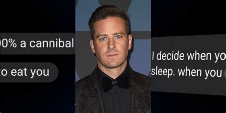 So, let’s talk about those ‘100% cannibal’ messages from Armie Hammer