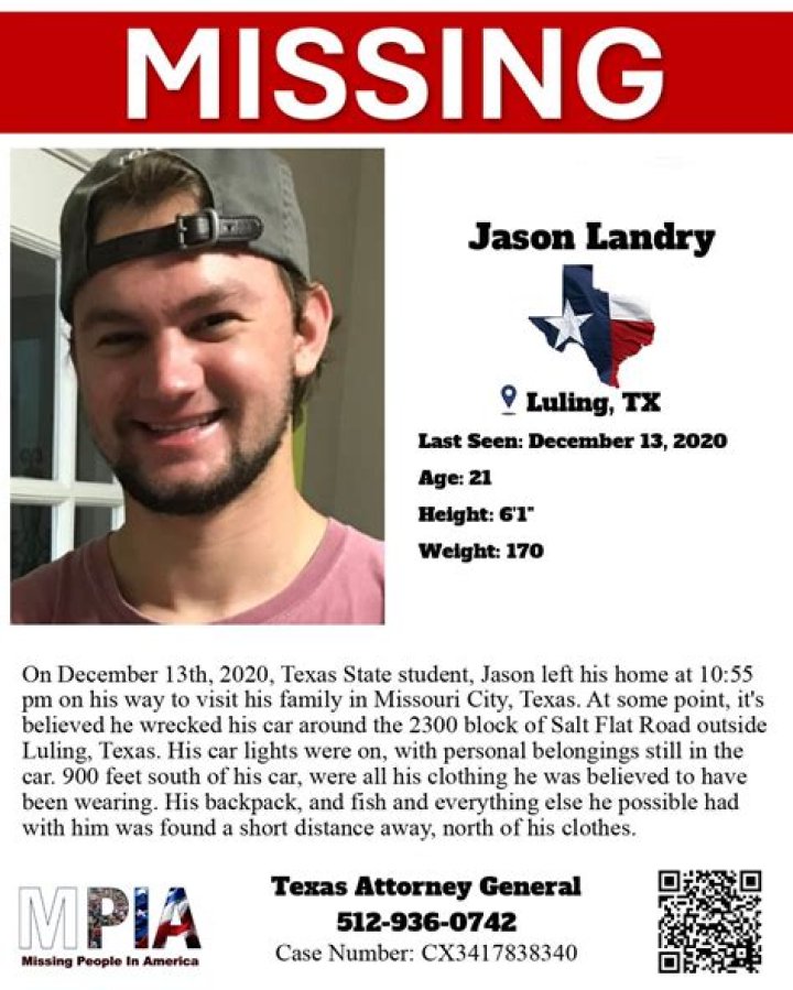 Student Jason Landry Missing Or Found? Case Details Age And Family