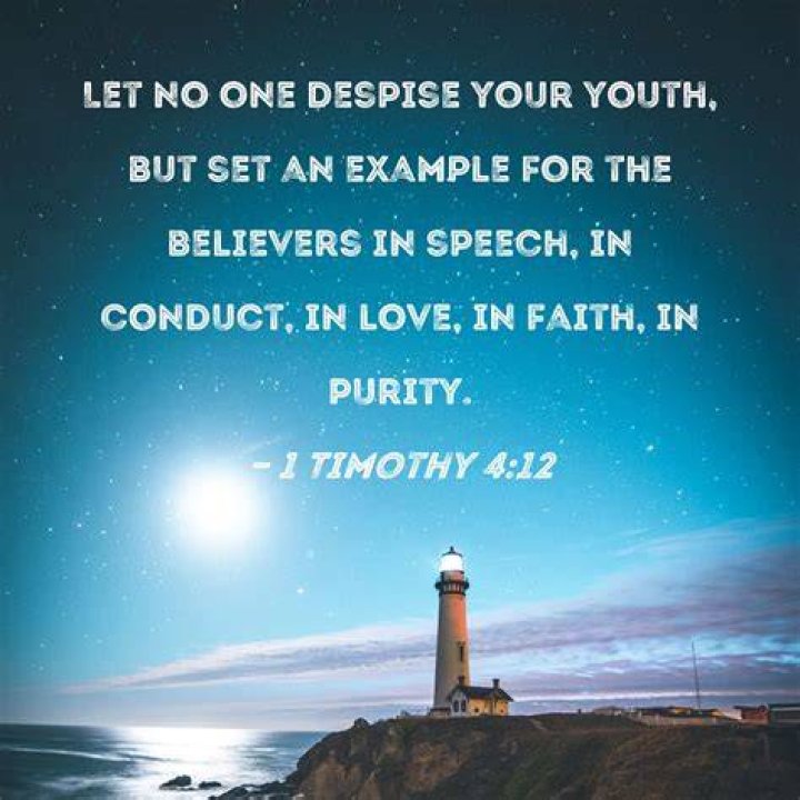 What does 1 Timothy 4:12 mean by, “Let no one despise your youth”?