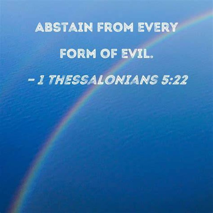 What does it mean not to give the appearance of evil (1 Thessalonians 5:22)?