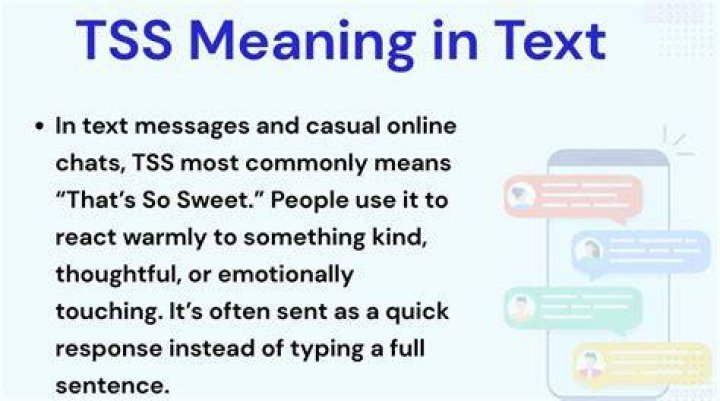 What does TSS mean in a text message?