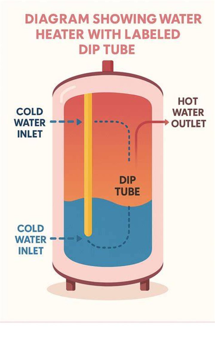 What is a dip tube on a hot water tank?