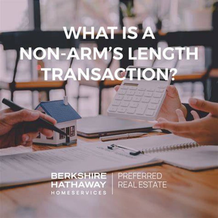What is a non arm’s length transaction in real estate?
