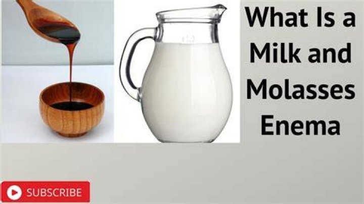 What is the purpose of a milk enema?