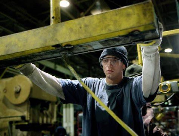 Where Did Eminem work in 8 Mile?