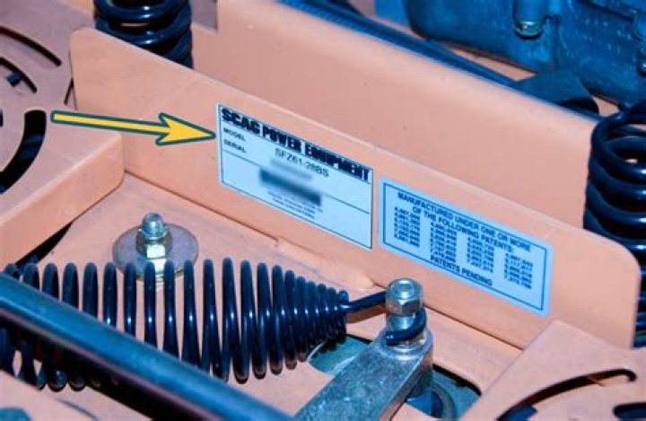 Where is the serial number on a Scag Tiger Cub?