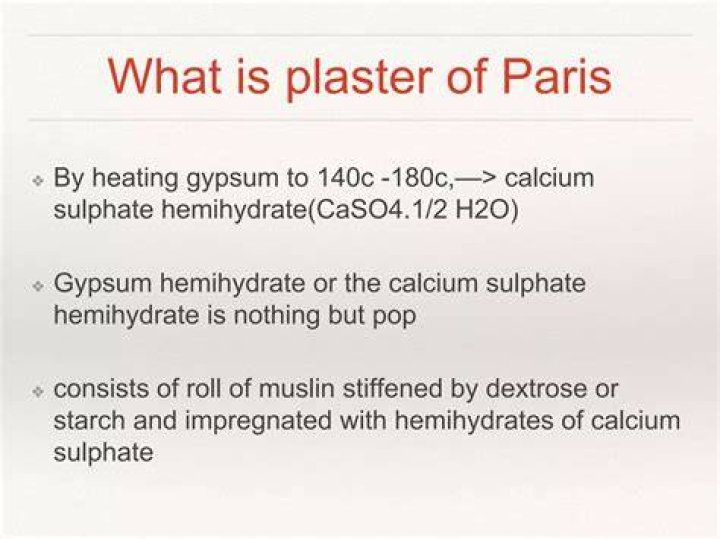 Why gypsum is called plaster of Paris?