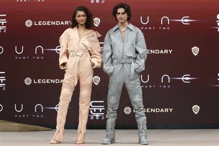 Zendaya and Timothée Chalamet look like 'high fashion Power Rangers' in matching jumpsuits
